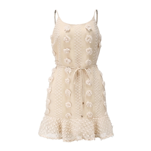 🍒NWT🍒 BOHO BABYDOLL MINI DRESS - Picture 2 of 9